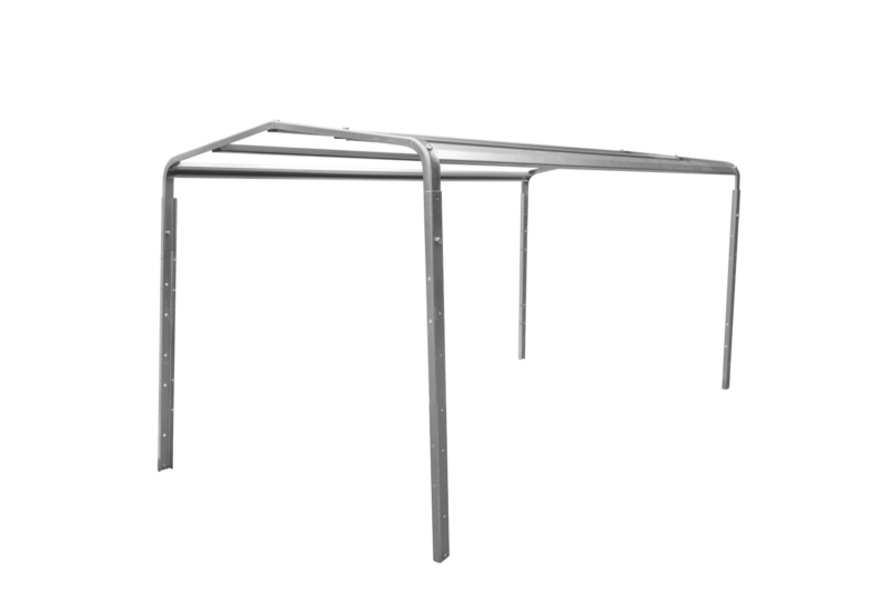 Remorque bagagère garden trailer 200 kipp 200 x 106 cm avec bâche haute bleue, arceau et roue jockey – Neuf – Prix Destockage – Image 6