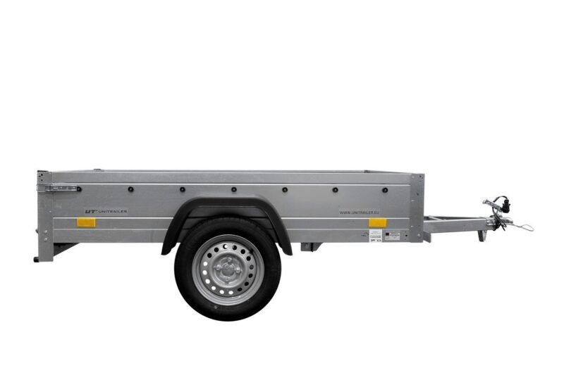 Remorque bagagère garden trailer 200 kipp 200 x 106 cm avec bâche haute bleue, arceau et roue jockey – Neuf – Prix Destockage – Image 4